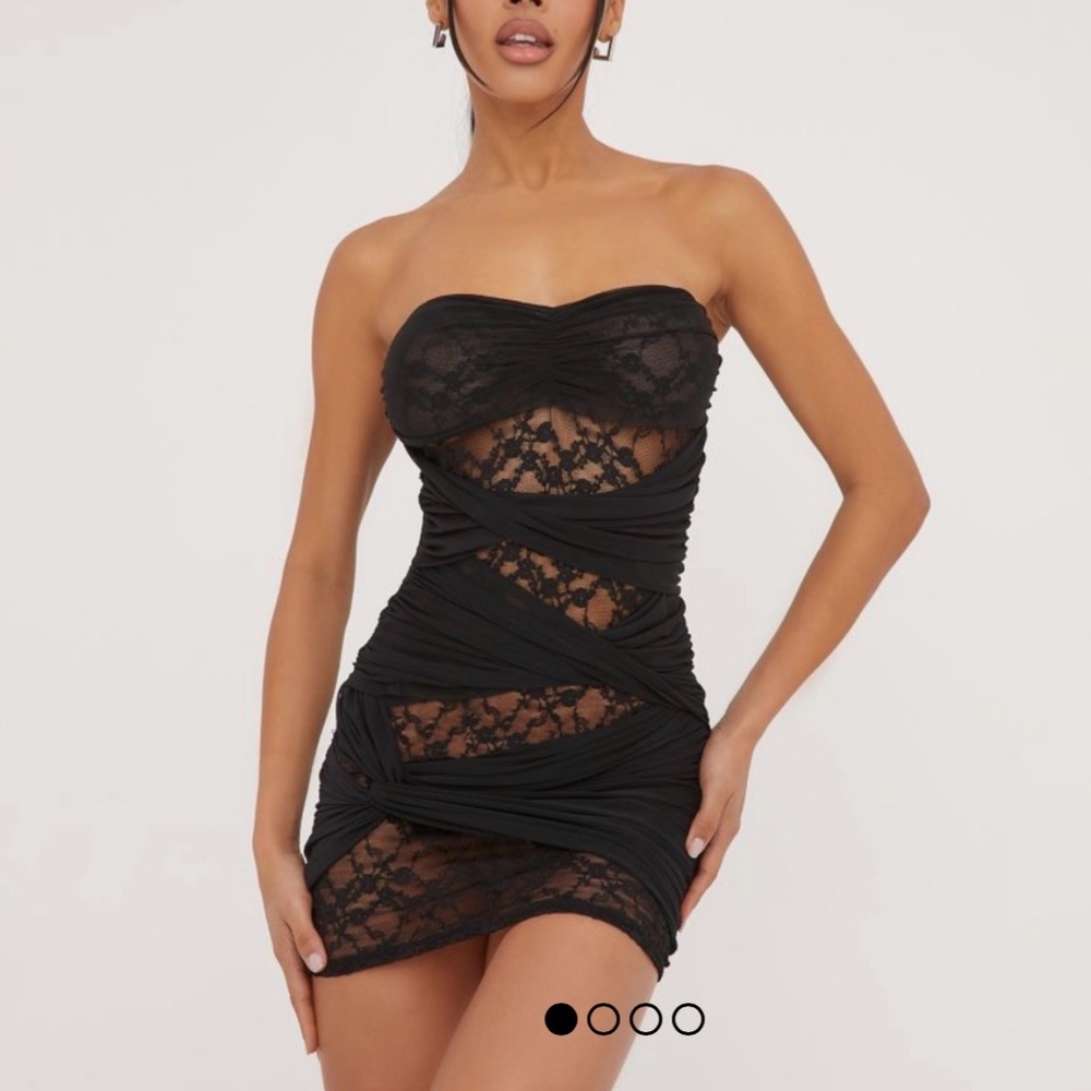 Black mini dress